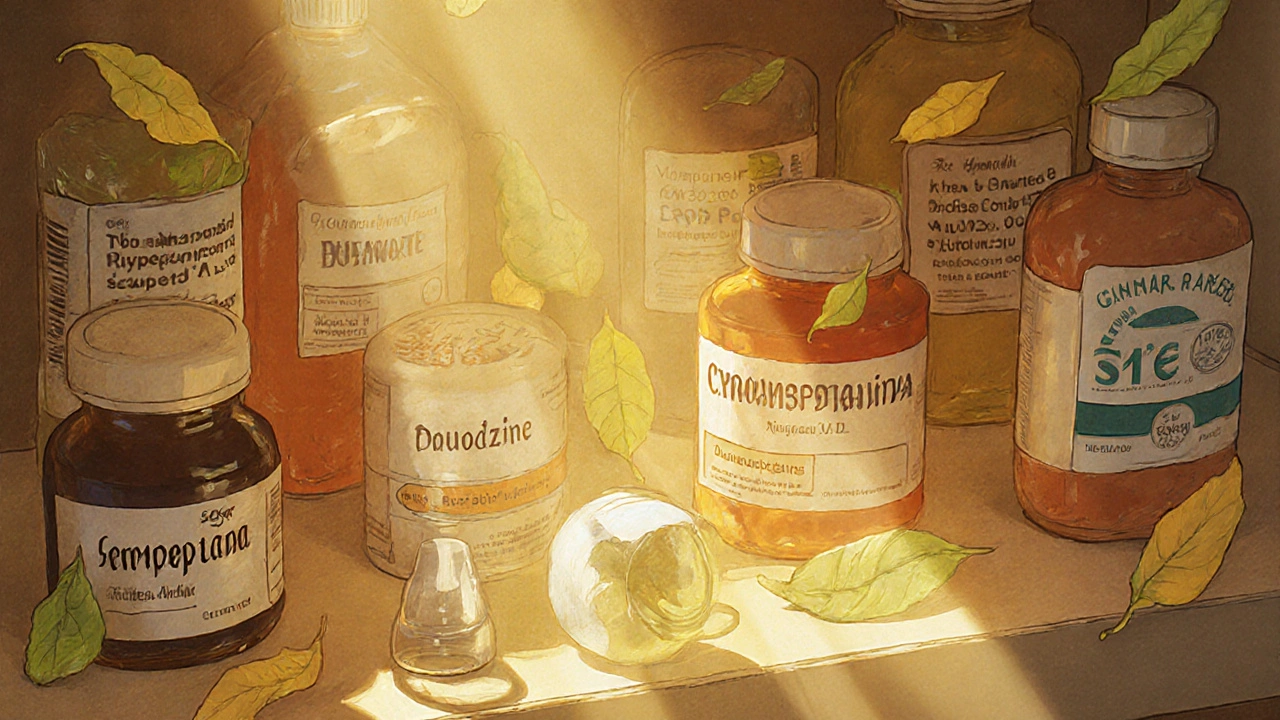 Compare Periactin (Cyproheptadina) con alternativas efectivas