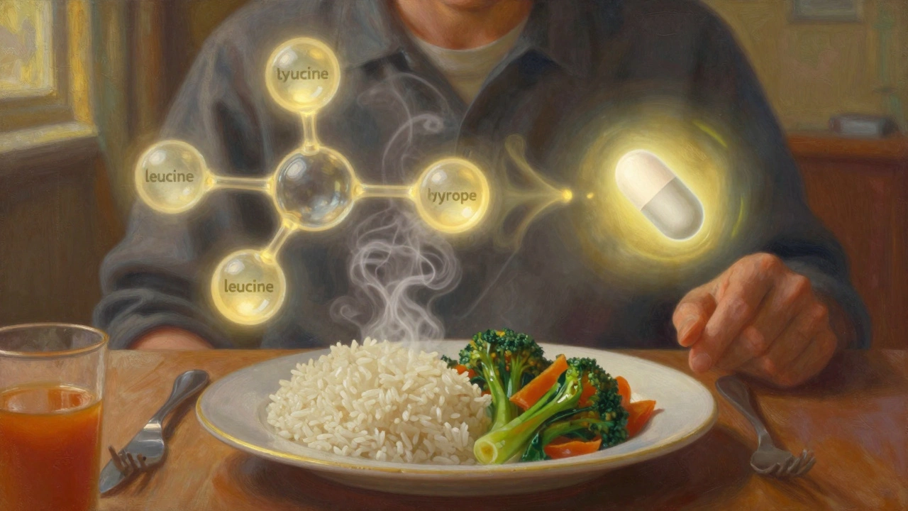 Dietas ricas en proteínas y levodopa: Cómo los aminoácidos compiten y afectan el control motor en Parkinson